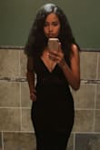 This dress is form-fitted and thick. Love the details! And the see-through parts are very sexy! I like that it's longer but feels a little constrictive with it being long and tight.
Definite win for clubs or bachelorette parties though. Not sure that I'd wear it on like a dinner date :P - Desiray B.