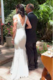 First, let me say I ordered five wedding dresses.  They all fit, however, the "Lace Me Tell You Ivory Lace Mermaid Maxi Dress" was the dress I fell in love with.  The size is true to fit.  I did do a simple 1.5" hand stitch hem on the front half of the dress, due to the heels I was wearing and my height (went with a shorter heel).  In all honesty, all the dresses were of excellent quality - no complaints here.  I received my full refund on the balance of the four dresses;  just make sure you do not remove any of the tags and keep things close to the original packaging.  Additionally, be sure to return within the expected time frame.
Again, the wedding dress was a hit!! I will be ordering more dresses from LuLu's - this time some cocktail and casual dresses.  You will not be disappointed!! - Miriam T.