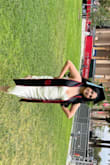 I love this dress but with a larger bust you might have a little slip but I wore this dress throughout my college graduation and it was very comfortable ! This is a dress I am going to keep for other occasions. It's a good versatile dress for nice going out occasions. - Camille V.