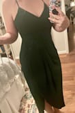 This dress fits in all the right places. If you are bigger chested it can have some cleavage. I had recently lost 20 pounds so it felt good to put on this dress. - Kendra S.