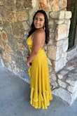 This dress was classy & amazing. I received so many compliments. The only thing I would say is that it is a heavy dress, and I pinned the bust area just to keep from anything slipping. - Andrea P.