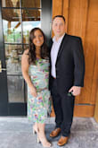 This was perfect for a May wedding. Nice colors, the length for a midi was perfect. Fits as expected but is more fitted at the rib cage than it looks on the model. Straps adjust. The only thing that was difficult was the slit being a bit high when seated. Other than that it is great and definitely a keeper! - Kelly S.