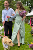 Dress fit perfectly and was light for a summer wedding. Adjustable straps helped with the fit being true to size. Slight issue with the slit going up a bit more than I expected but was manageable. - Audrey E.