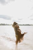 I ordered this dress for my engagement photos and absolutely love it. The color is great and length is perfect. - Maddy O.