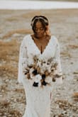 I am so happy that I decided to purchase this dress for my elopement. The quality of this dress was everything! It does run small so definitely size up. I ended up getting alterations because I'm super short but it all worked out perfectly. This dress was worth every penny. - Shayna G.