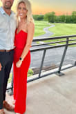 I'm obsessed with the fit and color. Also this was the most COMFORTABLE outfit to wear as a wedding guest. Also worn on vacation in Mexico. I did get it shortened a little bit to fit with flats. - Emily B.