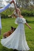 Amazing fabric. It was perfect for my farm engagement photo shoot. It was so comfortable and fit perfect. - Alex S.