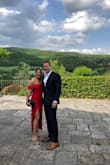 Bought this red dress for a spring wedding in Tuscany Italy. It was perfect! I loved how it made me feel sexy without revealing too much. My arms/shoulders are a bit wider so the side strap was a little tight, but otherwise it fit perfectly. I typically wear a size 6. - Charlene K.