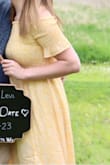 Got this dress for our save-the-date pictures and it turned out so pretty in the pictures and was so comfortable too! I have it green also and was so excited when they come out with another color in yellow. - Hayley B.