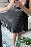 I usually find lulus quality to be great- but this dress is absolutely terrible quality! It is completely see through and feels like very cheap quality material. There are some seams that are sowed with light brown stitching on black fabric. I love the shape and the fit, but for the price, there is no way this is worth it. Very disappointed! - Ali O.