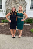 I ordered a Large and it fit well. After wearing it to a wedding I think I could have sized down to a medium for extra support in the top but also wouldn't like it so snug on the bottom half. The dress is made well and of good quality material. I received many compliments. - Rebecca K.