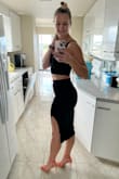 This outfit is so hot - comfortable, stays in place, soft material, and way sexy! I am smaller on top than I am the bottom, so the top part is slightly large, but it still looks on point. Perfect for a night out in Miami! - Michelle M.