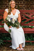 These shoes are absolutely stunning. They are elegant but comfortable. I'm normally a size 8 but the 8.5 fit perfectly. If you are on the fence about ordering them, do it. They will be your perfect wedding shoe. - AMY G.