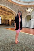 The heels fit me perfectly! The color is great and the special pads were supporting my feet and allowed me feel good wearing the heels for the whole bachelorette party. - Ksenia B.