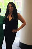 I wore this to a very formal wedding and received tons of compliments. It was so comfy and I didn't have to wear anything under it. The only downfall is that you do need someone to zip and unzip you for the bathroom. I did also have this hemmed even with 4 inch heels but it was worth it. Buy this! - Chelsie R.