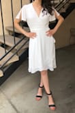 This dress is very flattering and flowy!! Perfect for summer, I absolutely love it! I wore it for my 19th birthday and felt super beautiful. It's adjustable from around the waist so I got it to fit perfectly the way I wanted. Most dresses I have to see if I fit them but this dress is meant to fit you! 10/10 my only con is that it comes wrinkled but nothing quick iron can't fix ! - Stephany R.