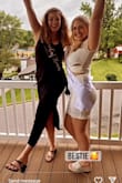 I wore this for my main bachelorette and it was so fun AND comfortable. I got Soo many compliments. I was able to wear a real bra with it which I loved. By the end of winery hopping I was bloated and not remembering to suck in so you can see belly roundness but that's ok. Would recommend - Liz W.
