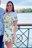 Wore this dress to a networking event at a resort conference and it was perfect. Conservative enough for colleagues but still fun and pretty so I didn't feel boring. Love the fit. I did and a snap to the bustline as it opened more than I care for, at least with a more conservative setting. Very light and comfortable. Lots of compliments on it. - Lindsey S.