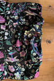 I normally wear a size small or size 4, I ordered a medium because that's what the "Fit Finder" suggested. It's too tight on my butt and loose on my waist. The quality is also poor, the material is thin and looks cheap. The neckline was messed up so that one side does not lay flat and there were also loose threads. Will be returning. - Lydia H.