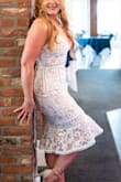 Our wedding reception was postponed so we had a small ceremony and I wore this dress (originally intended for after party dress). I added a sparkly belt and this dress was more than I expected it to be. Even without the belt I felt Great in this dress. SO comfortable and made very well, the lace is beautiful! - Danielle C.