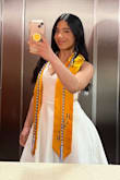 This dress is very high quality fabric , makes you look stunning. I recommend it - Yeraimy P.