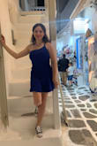 It's funny (maybe not) because I always read reviews before I buy something, hundreds of them.(if available) I never write them which means if I'm writing this review, it's bc I do totally love this dress, I love that it's a little stretchy and a little flowy towards the bottom. - Seidy L.