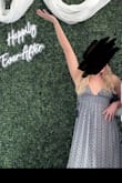 This dress fit me perfectly! The length was just above the floor and the top was adjustable to how I wanted it to fit. No need to wear a brow with this dress either!! LOVED IT! - Annie H.