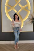 Wore these when I went wedding dress shopping. Wore them all day! I normally wear 6.5 but ordered a 6. I did this because I was nervous about the plastic aspects stretching and it becoming loose. Turns out it was a great plan. They fit just perfectly!! - Nancy C.