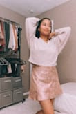 Buy!!! For petite women, this is the perfect length where it's not too short, nor too long. The silk fabric slides down your skin comfortably and the design would compliment any figure! Wow. Five stars. - Katrina C.