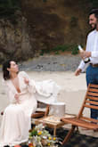 Bought this dress for our elopement. Ran a little large for my chest but everywhere else was super flattering. I used double-sided tape to keep the girls in check. The sleeves are gorgeous. I don't usually review but I felt so pretty and I wanted to show it off - Blair S.