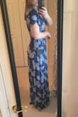 Gorgeous dress. The simplicity makes this dress- the fabric is soft and flowy; the deep makes it sexy. Excited to wear this for a summer wedding. - Casey S.