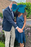 I wore this to a wedding and it was perfect! Loved the style for my body type. The color was beautiful and material so soft.
I will say the material has no stretch. I ordered a small, which was slightly loose around my bust and just fit around my hips. I just pinned the inside wrap to fit more snugly. Lastly, I love how soft the material is, but it does snag easily. - Rachel O.