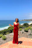 I absolutely love the simplicity yet classy style of this dress. It was perfect for the wedding we attended in California. - Ella L.
