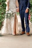 I wanted something more minimal and subtle for my wedding and these worked out great! I don't wear heals often but the height was super easy to walk in. The shoes did pinch my pinky toes but it was manageable! - REBEKAH K.