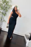 Perfect dress. My bust area is a little short so my strapless bra was showing a bit through the cutouts but I didn't care. Felt like a million bucks! - Ashley B.