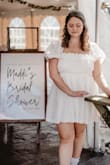 I wore this dress for my bridal tea party and felt like an absolute princess in it! I love the way it fit my curvier/bustier figure. Really nice material too. It also has a great twirl affect when you spin (: - Madison L.