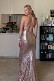 Dress looked wonderful, many compliments. Wore it in my brothers wedding as my bridesmaid dress. Nice material too. - Bethany B.