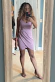 I really liked this dress. The color looked great. The dress fitted perfect. I ordered a small. I would recommend it. I wore it to a bridal shower. - Natachia