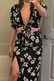 Love this top- very nice pattern and fit. Use a sticky bra with it or wear with a bathing suit! - Kristin C.