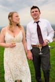 My husband and I eloped last April and this dress was the winner! It was a little large in the bust, but with some basic alterations, it fit perfectly! - Kylie A.