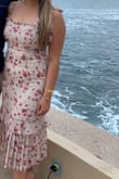 This dress was so pretty and had the cutest details. I received a lot of compliments. This dress is perfect for date night or for wedding guest dress. It runs a little smaller than normal, but overall I loved the way it fit . - Daisy G.