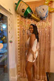Perfect dress in Miami for dinner out with my girlfriends. Super comfortable. I'm usually between a small and medium depending on the dress but after reading reviews before I purchased, I decided to go with M. It fit perfectly! - Anastasia H.