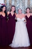 The bride picked out this dress, and I thought it was the most comfortable bridesmaid dress I've ever worn. I forgot to get it hemmed so I just found high enough heels to go with it, but you'll probably have to hem if not. The adjustable straps on the back helped it fit perfectly. - Anastasia H.
