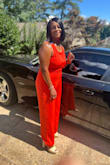 I really loved this jumpsuit and the shoes from Lulus shoes run a little bit big and the jumpsuit fits true to size and felt really great!!! - Yosans J.