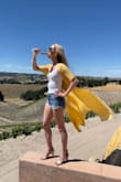 I've worn this so many times and always get compliments on it! It's my favorite cover-up to wear in the spring and summertime! Love when the wind catches it just right and blows in the breeze, it's beautiful for photos. - Nicole E.
