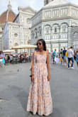 I wore this dress in Pisa and Florence, Italy. I love it but it was a bit too long and I didn't have the time to hem it. - SHARMILA S.