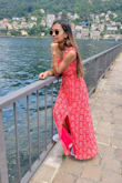 I love the front part of the dress but I'm super skinny so the back is loose and didn't look that good. Once I tied the straps at the back the bottom part of the dress became loose and there was a gap between the dress and my body. My long hair kind of hid the back part of the dress. - SHARMILA S.