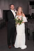 Perfect dress for my simple beach wedding! The lace is so forgiving and sexy but very boho beachy! - Ashlee L.
