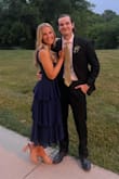 This dress is absolutely stunning and I would highly recommend anyone to buy it. I bought this dress for a wedding I was attending and ended up wearing it to every wedding I went to this summer!! Everyone loved it I got sooooo many compliments on it. I read other reviews before purchasing and it truly does make you feel like a princess. I usually buy S-M dresses as I have a bigger bust and smaller waist. The material was definitely tight on top and squeezed my ribcage, however it did a good job at keeping my breasts elevated and not saggy looking. The M might have been better for me, but I am happy with the S and would caution anyone else with a bigger bust that it is tight and hard to zip up! - Rachel C.