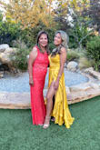 Beautiful fabric and color! Was a little long for me and just touched the floor with 4inch heels. The bust area was very loose and I used boomba inserts to make sure it stuck to the dress and my body. Overall really beautiful and people kept coming up to me to ask me where I got it from. - Lauren B.